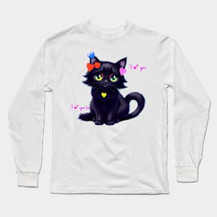 cute kitten Long Sleeve T-Shirt